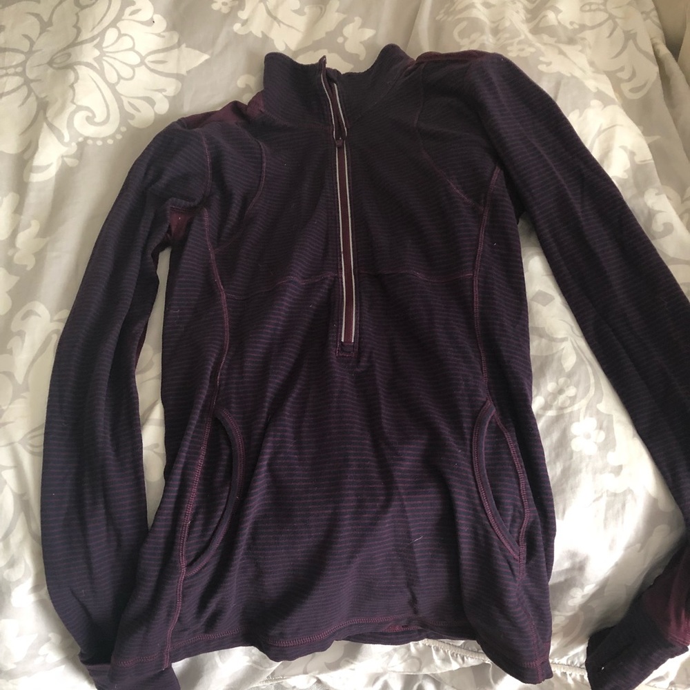 Lululemon half zip with lace detail